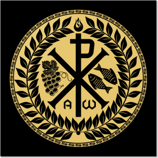 Monogram of Jesus Christ - Chrismon Posters and Art